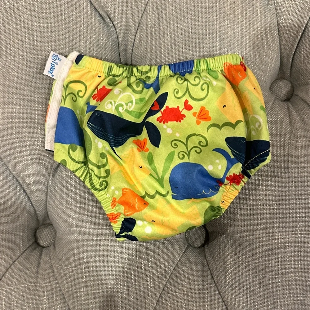 i play. Vibrant Fish Print Diaper Cover